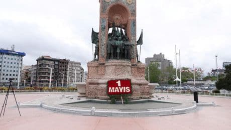 DİSK'ten Taksim Meydanı'nda basın açıklaması