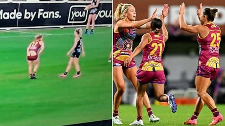 Brisbane Lions AFLW team gets ribbed on social media over 'wardrobe malfunction' with their new uniform - so can you spot it?