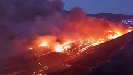 Vado, spento il rogo nella discarica di Bossarino