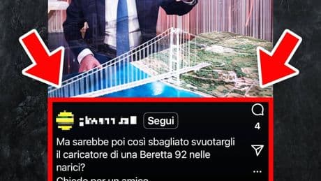 "Sparargli nelle narici". Minacce choc a Salvini per il Ponte