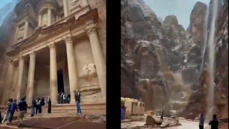 Dos muertos y más de 1.800 turistas evacuados por las fuertes inundaciones en Petra