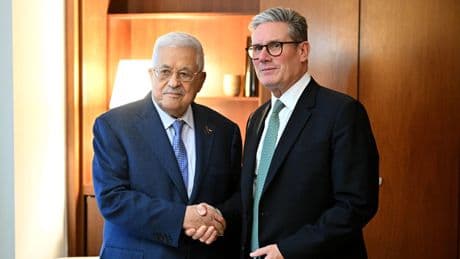 Starmer set to meet Palestinian Authority president Abbas
