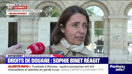 Droits de douane américains: Sophie Binet (CGT) annonce la "mise en place d'une cellule de crise avec des réunions hebdomadaires à Bercy"