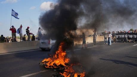 Streik in Israel aus Solidarität mit den Hamas-Geiseln