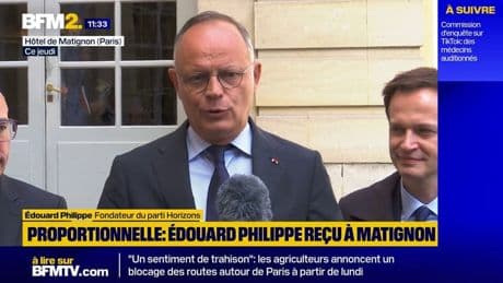 Édouard Philippe "défavorable" à la proportionnelle qui conduirait à une "absence de majorité"