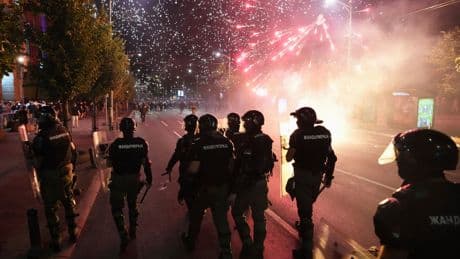 Serbia's protesters accuse police of brutality as they prepare to rally again on Friday