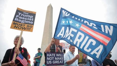Protesters Flood Streets In Hundreds Of Cities To Rally Against Trump And Musk