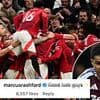 Marcus Rashford sends three-word message to Man United team-mates ahead of Europa League final as the England star's Old Trafford future remains up in the air