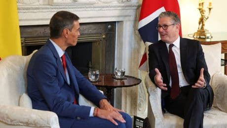 Starmer and Spanish PM both condemn ‘terrible’ situation in Gaza as they meet