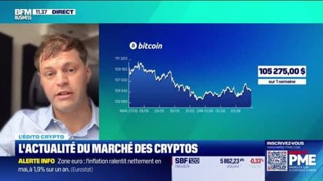 L'édito crypto : Bitcoin évolue autour des 105 000 dollars - 03/06