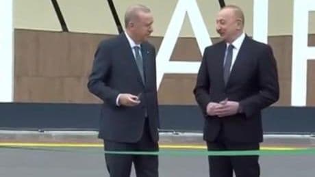 Erdoğan ve Aliyev, Laçın Havalimanı'nı açtı
