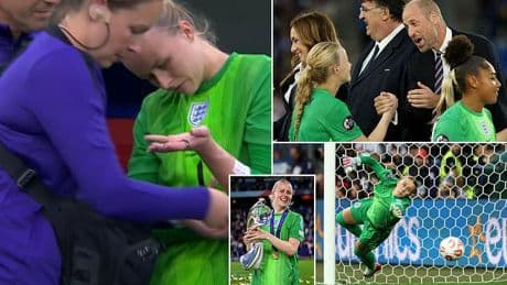 Revealed: Hannah Hampton's penalty shoot-out 'cheat sheet' - that she taped to her ARM! How Lionesses goalkeeper's homework helped her side triumph over Spain