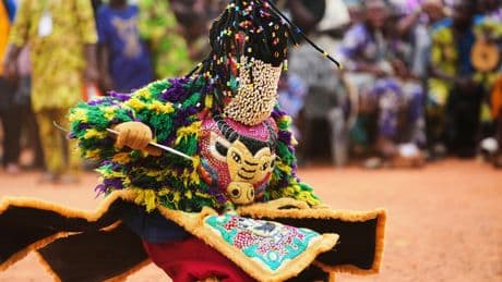 Photos of Benin's traditional mask festival as ancient customs come alive