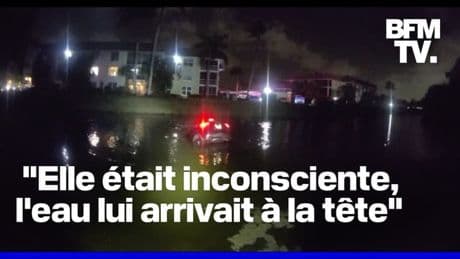 Floride: une femme sauvée par des policiers alors que sa voiture coulait dans un canal