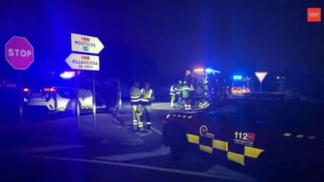 Muere un motorista de 29 años tras chocar contra una señal de tráfico en Móstoles