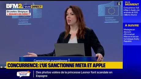 Amendes contre Apple et Meta: "rien à voir" avec les négociations avec les États-Unis, assure Bruxelles