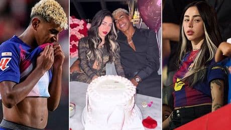 Barcelona teen superstar Lamine Yamal and Argentinian rapper girlfriend, 25, 'split after just 13 days together' - as couple delete all traces of relationship from social media
