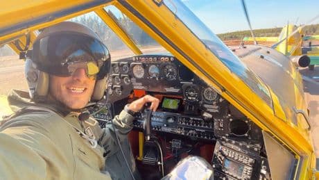 Carlos Domínguez, piloto contra incendios en alerta máxima: "Tenemos que estar en el aire en menos de 10 minutos"