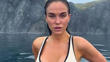 Vicky Pattison's 'Bond girl' tummy-control swimsuit has a hidden meaningful detail
