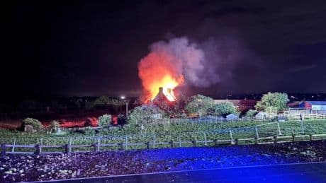 Arsonists burn down farmhouse on Princess Diana’s Althorp House estate