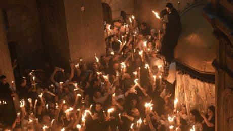 What's behind the visually stunning 'Holy Fire' ceremony in Jerusalem?