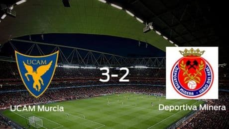 Triunfo del UCAM Murcia ante la Deportiva Minera (3-2)