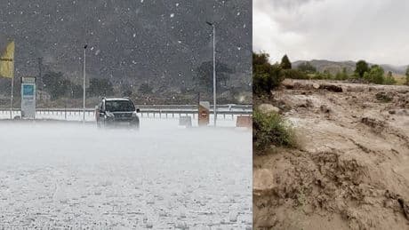 Erzincan’da sağanak yağış sele dönüştü