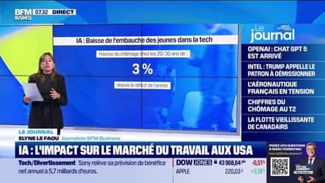 Intelligence artificielle: l'embauche des jeunes est en baisse dans le secteur de la tech