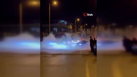 Beykoz'da drift yapan sürücüye 57 bin lira ceza