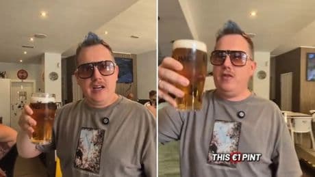 Un británico alucina con las pintas de cerveza a un euro en Benidorm: &quot;Es la mejor que he probado&quot;