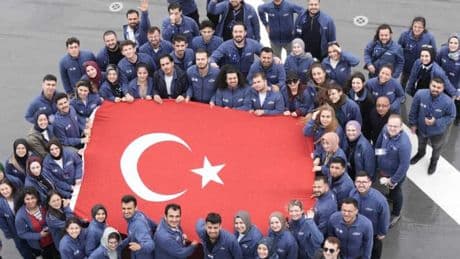 Gençler, TCG Anadolu ile Samsun'a yolculuk yapıyor