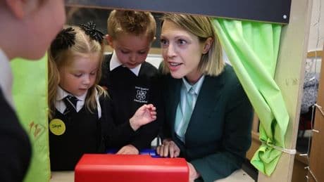 Primary pupils ask Education Minister for more maths and play time during visit to North Lanarkshire school