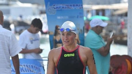 Andrea de la Hera entra en el top 5 del maratón a nado Capri Nápoles: «Llegué casi deshidratada, pero ha sido increíble»