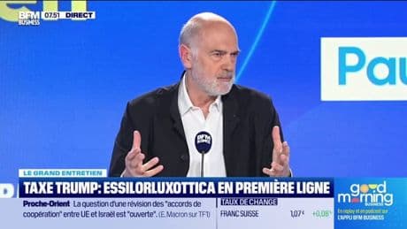 Droits de douane: "On vit là-dedans avec beaucoup de recul", Paul du Saillant (Essilorluxottica)