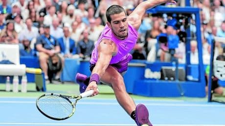 Alcaraz disfruta su dulce momento con Djokovic