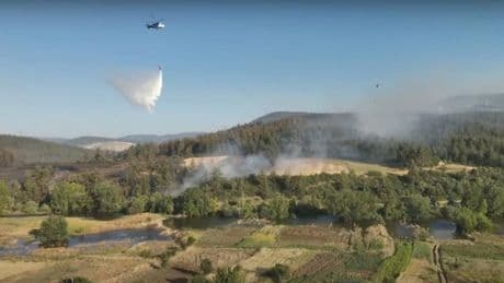 Büyükşehir’den Orhaneli’deki yangına anında müdahale