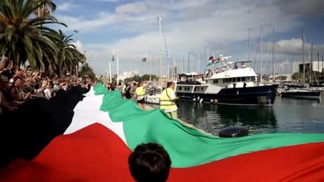 La Flotilla que busca romper el bloqueo de Gaza vuelve a Barcelona por mal tiempo