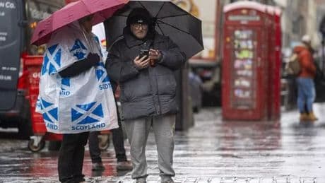 Scotland to be hit by huge downpours after heatwave blasts country