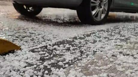 Meteoroloji uyarmıştı! Dolu ve sağanak bir anda etkili oldu