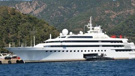 Lüks yat 'Lady Moura' Marmaris'te