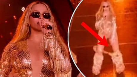 Beyoncé raakt broek kwijt tijdens concert