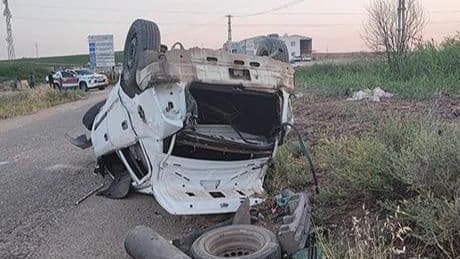 Diyarbakır'da feci kaza: Otomobil taklalar attı, 1 ölü, 4 yaralı