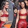 Bella Hadid sparks concern over her VERY thin frame as she flashes rib cage on set of new project