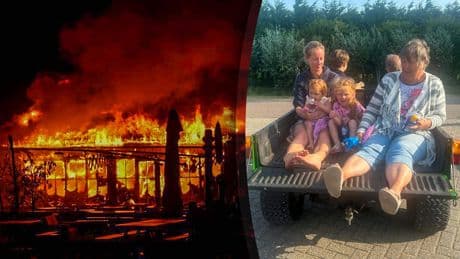 Michel moest razendsnel geëvacueerd worden van camping bij vuurzee in Renesse: ’Werd ineens hard op caravan geslagen’