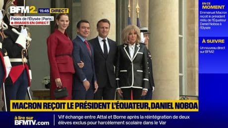 Le président de l'Équateur reçu à l'Élysée