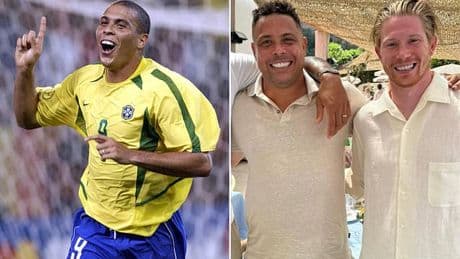 Kevin De Bruyne brands Brazil icon Ronaldo as the 'nicest legend in the game' while holidaying with Liverpool star in France