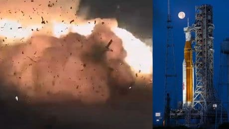 El programa Artemis de la NASA para volver a la Luna, en peligro: explota un cohete SLS durante una prueba