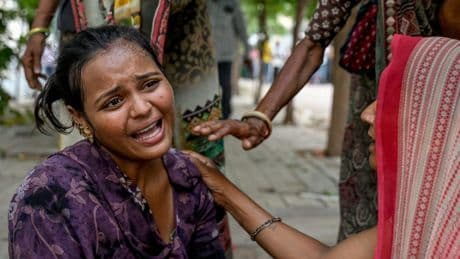 ‘They took our son’s body’: Victims’ families seek answers at Air India crash site