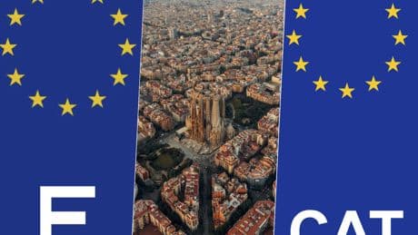 El objeto más inesperado se ha convertido en el último campo de batalla del independentismo catalán por un detalle: la letra E