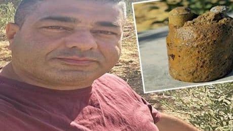 Zeytin bahçesinde buldu hemen ekiplere haber verdi! Fünye ile patlatıldı